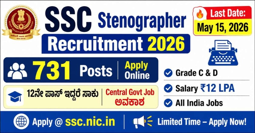 SSC Stenographer Notification 2026