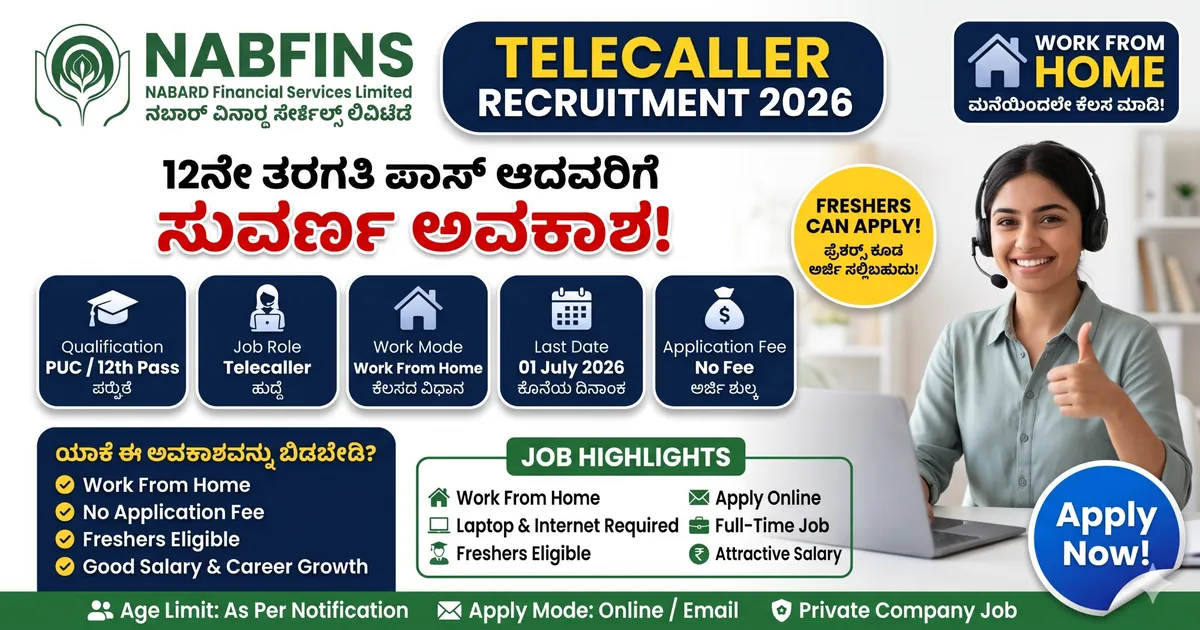 NABFINS Telecaller Recruitment 2026