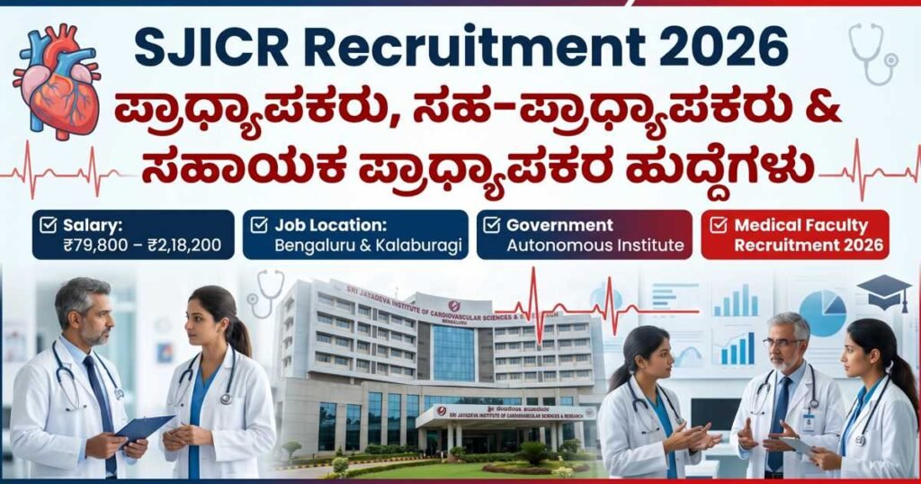 SJICR Recruitment 2026