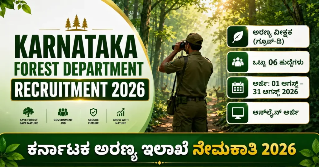 Karnataka Forest Department Recruitment 2026