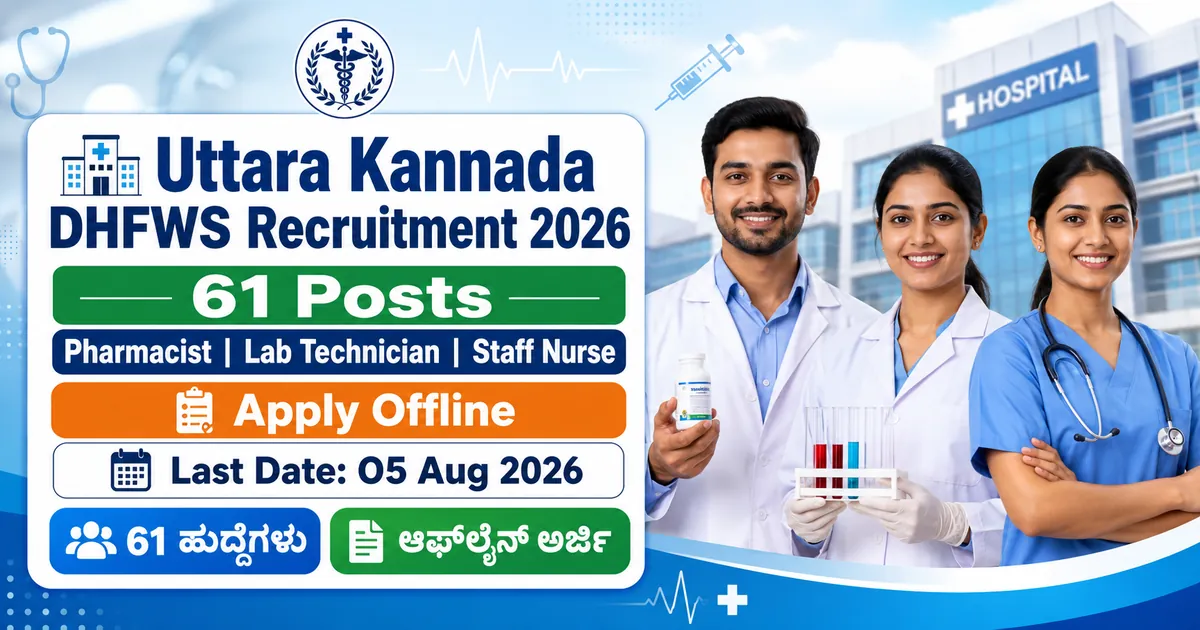 Uttara Kannada DHFWS Recruitment 2026